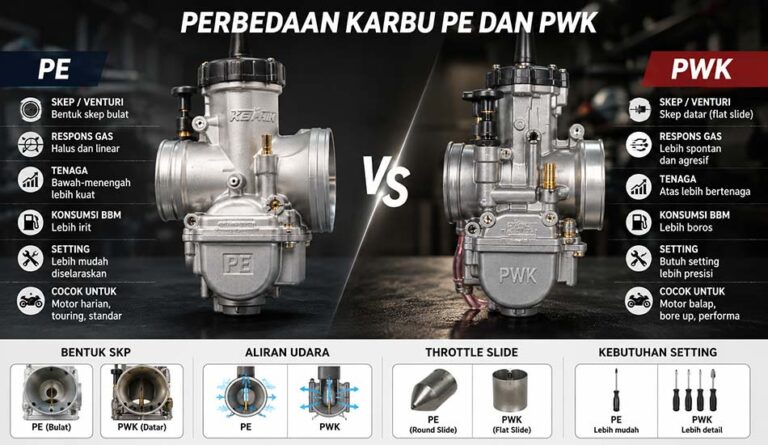 perbedaan karbu pe dan pwk